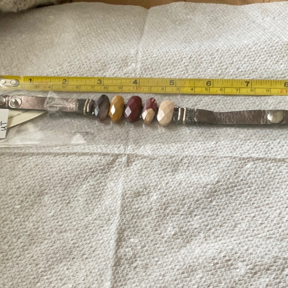 Nakamol designer bracelet 8” with two snaps to adjust size